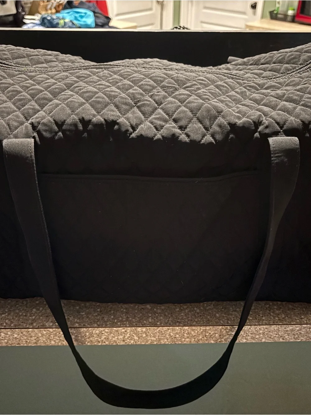 Vera Bradley xLarge Quilted Weekend Tote Bag in Black